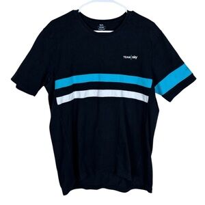 Rapha Team Sky Supporter T-Shirt Men’s Size XL 100% Cotton Black & Blue Cycling